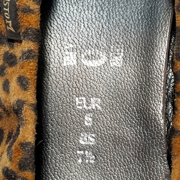MEPHISTO Alison Leopard Print Suede Ballet Flats. Sz. 7.5. - Picture 8 of 11